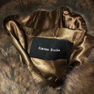 faux fur shoulder tote